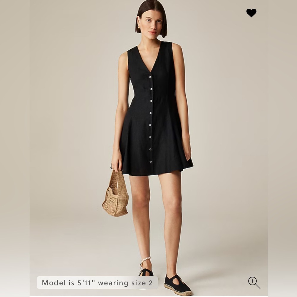 J.Crew Linen Mini Dress Size 4 NWT